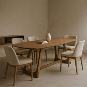 طاولة طعام كانيون 240 سم 8 اشخاص - بني