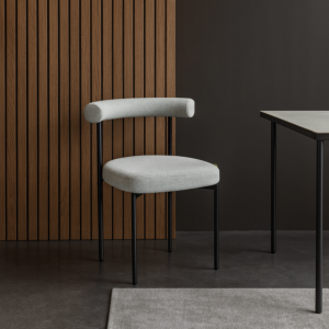 كرسي طعام جابين - رمادي