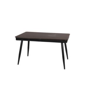 طاولة طعام ديلتا - بني وأسود