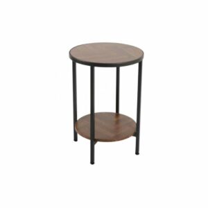 طاولة جانبية دالاس - بني غامق واسود