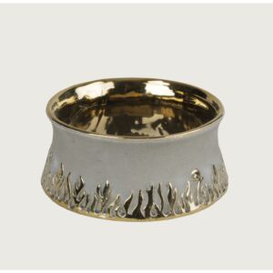 فازه فاير - رمادي وذهبي - 19 سم