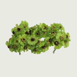 ورد صناعي تباع الشمس - اخضر - 12 قطعة