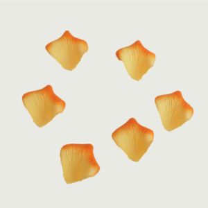 بتلات ورد صناعي لونلي - برتقالي  - 12 قطعة