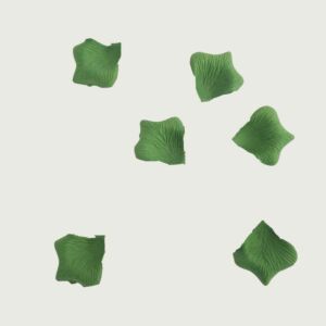 بتلات ورد صناعي بيوتي - اخضر  - 12 قطعة