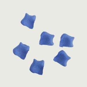 بتلات ورد صناعي دريم - ازرق  - 12 قطعة