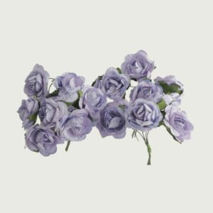 ورد صناعي بروف - موف فاتح - 12 قطعة