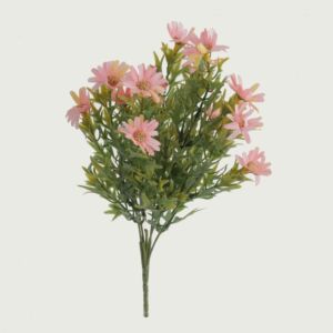 ورد صناعي ياسمين - وردي  - 12 قطعة