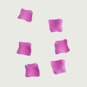 بتلات ورد صناعي ليو - موف  - 12 قطعة