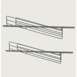 طقم ديكور جداري ديامو قطعتين - رمادي وبيج