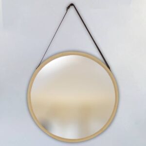 مراة بإطار خشبي بلانكا 45 سم