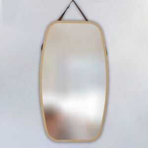 مراة مودرن بإطار خشبي