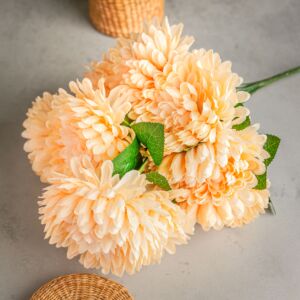 باقة ورد صناعي ريتال - خربزي - 12 قطعة