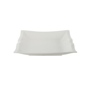 وعاء تقديم لوتس بورسلان - أبيض